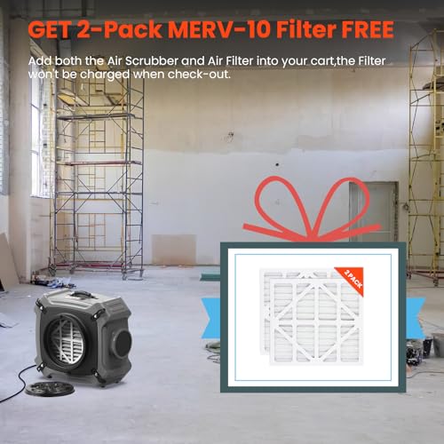 "Abestorm 4-Stage Air Scrubber with UV-C & HEPA Filter, 550CFM" - Image 2