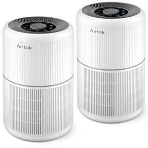 "2-Pack H13 HEPA Air Purifiers for Home: Smoke, Dust & Odors"