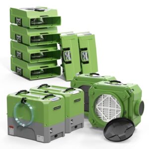 "ALORAIR Combo: 2 Dehumidifiers, 6 Air Movers & 2 Scrubbers"