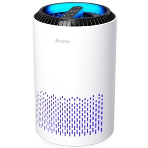 "AROEVE MK01 Air Purifier: Smoke, Pollen & Dander Cleaner"