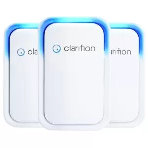 "Clarifion 3-Pack Air Ionizers - Quiet Negative Ion Air Freshener"