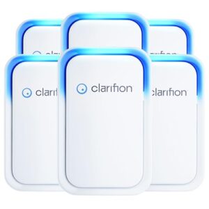 "Clarifion 6-Pack Air Ionizers | Negative Ion Freshener & Filter"
