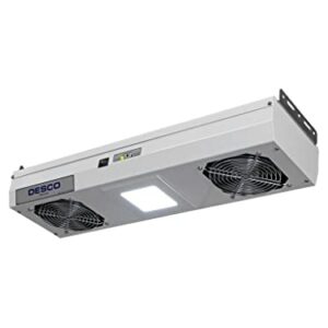 Desco 60467 Chargebuster Ionizer: Dual Fans & LED Lights