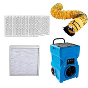 MOUNTO Air Purifier for Dust – 1000CFM HEPA Scrubber Bundle