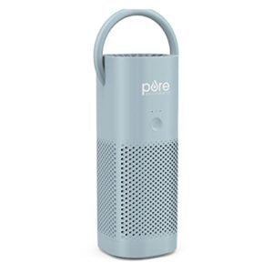 "PureZone Mini Air Purifier: Cordless HEPA for Home & Travel"