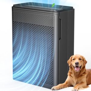 YARIKI Air Purifier for Pets, 1500 Sq Ft, H13 HEPA, Quiet