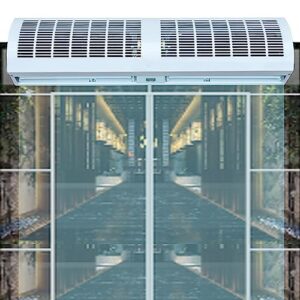 “0.9m Low Noise Air Curtain with Remote, 2 Wind Speeds & High Volume”