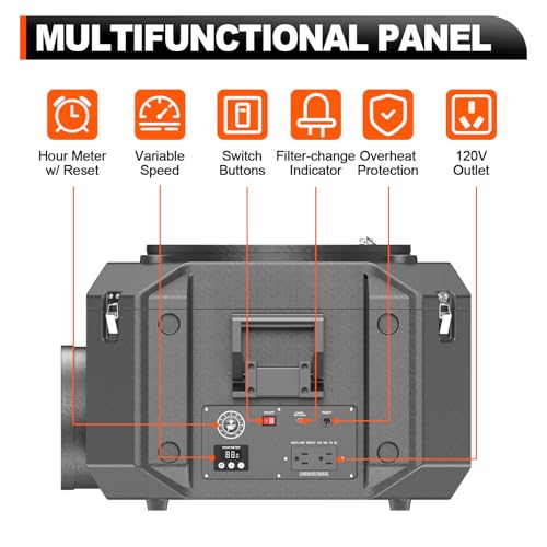 Heavy-Duty Air Scrubber & Purifier | 3-Stage HEPA Filter - Image 2
