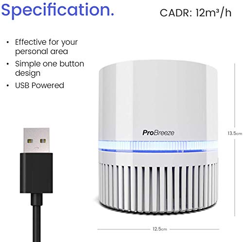 Air Purifier for Hayfever: Pro Breeze HEPA Desktop Purifier - Image 7