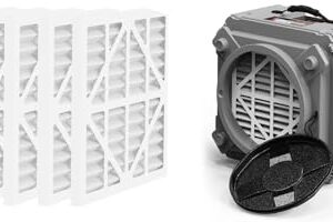 “Abestorm 3-Stage Air Scrubber: 550 CFM, Filters Included”