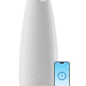 “Airfree Silent Filterless Lamp Air Purifier – Dimmable, Smart Control”