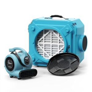 “Alorair 2024 Air Mover & HEPA Scrubber Bundle for Restoration”