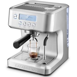 CASABREWS Ultra Espresso Machine: LCD, Frother & Custom Temp