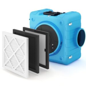 “JFHID 800 CFM Air Scrubber – 4-Stage HEPA Filtration System”