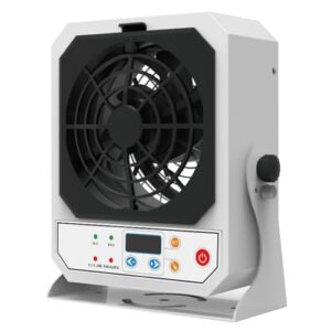 “PODEC Anti-Static Ionizer Fan: Auto-Clean, 5.1m³/min”
