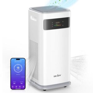 “Sejoy Large HEPA Air Purifier with Smart Control for Home”