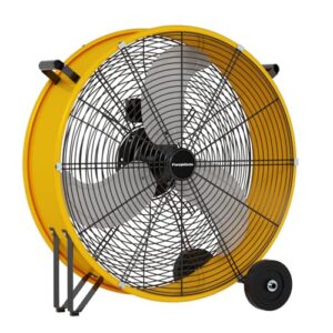 30″ Heavy Duty Metal Drum Fan – 14000 CFM, 3-Speed, Movable