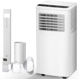 R.W.FLAME 10,000 BTU Portable AC Unit with Remote & Timer