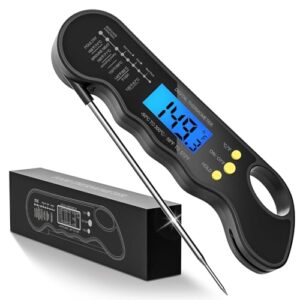 TRAUSI Instant Read Meat Thermometer – Fast, Waterproof & Magnetic