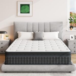 SupremeSleep 12″ King Memory Foam Hybrid Mattress in a Box